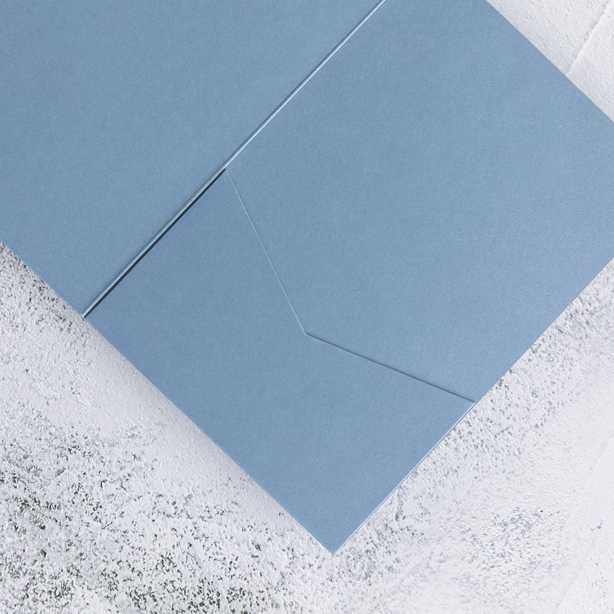 PONATIA 20 PCS Dusty Blue Tri-fold Wedding Invitation Pockets for 5x7 Wedding Cards