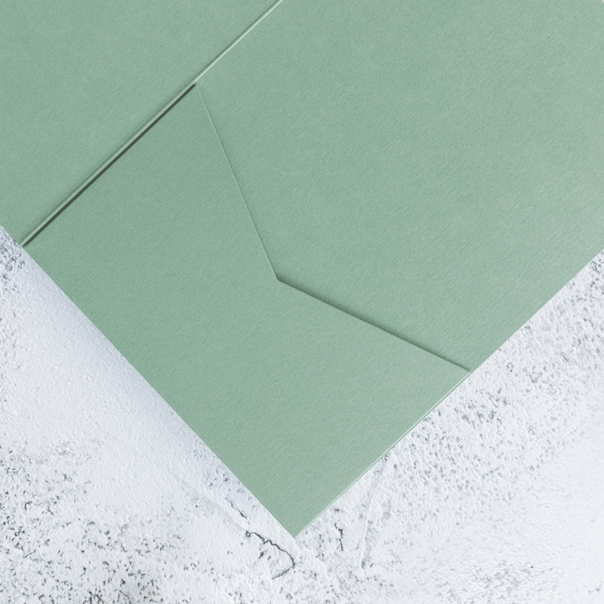 PONATIA 20 PCS Sage Green Tri-fold Wedding Invitation Pockets for 5x7 Wedding Cards