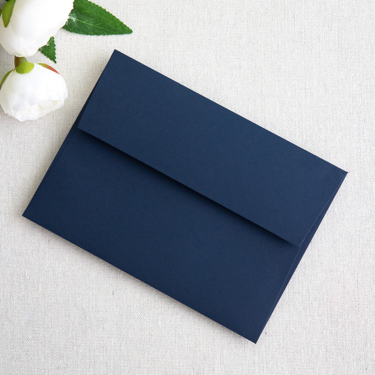 PONATIA 50 Pieces 5x7 Navy Blue Envelopes, A7 Envelopes Self Seal for Weddings, Invitation Cards