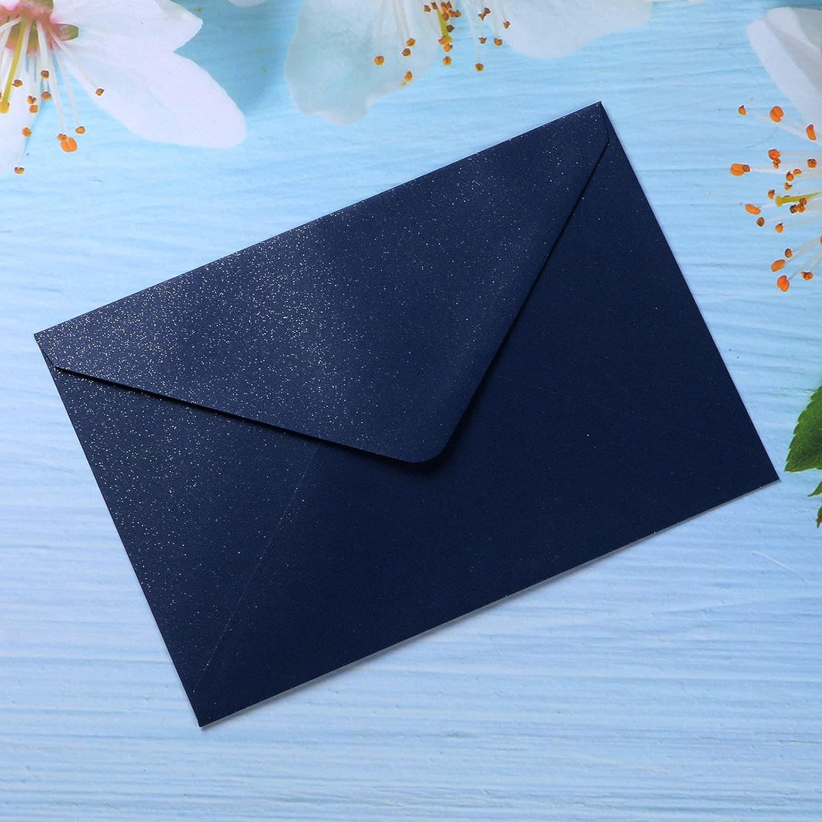 PONATIA 50 Pcs A7 Navy Blue Envelopes for 5x7 Weddings Invitation Cards