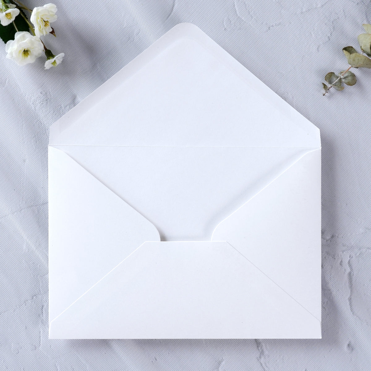 PONATIA 50 Pcs A7 White Envelopes for 5x7 Weddings Invitation Cards