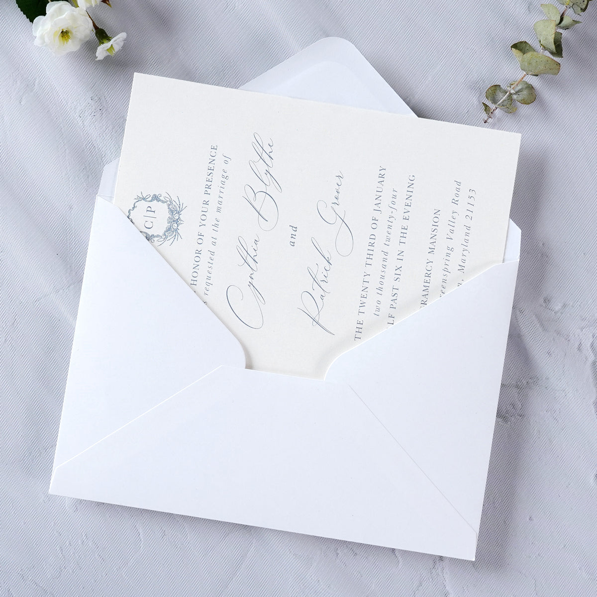 PONATIA 50 Pcs A7 White Envelopes for 5x7 Weddings Invitation Cards