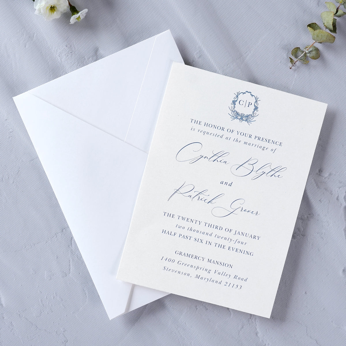 PONATIA 50 Pcs A7 White Envelopes for 5x7 Weddings Invitation Cards