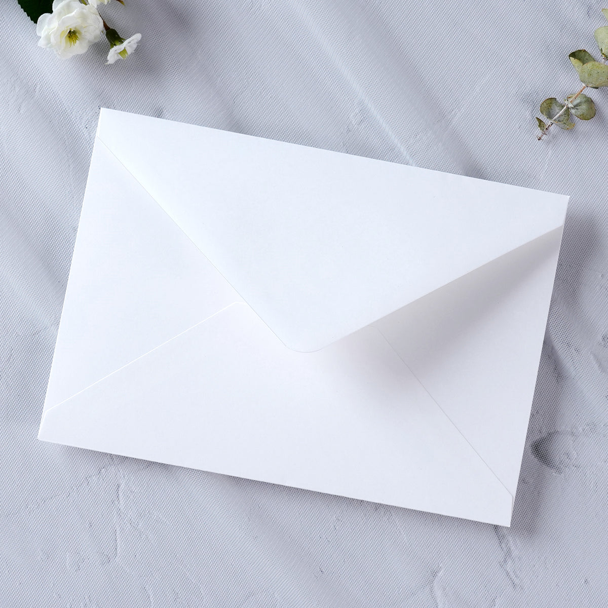 PONATIA 50 Pcs A7 White Envelopes for 5x7 Weddings Invitation Cards