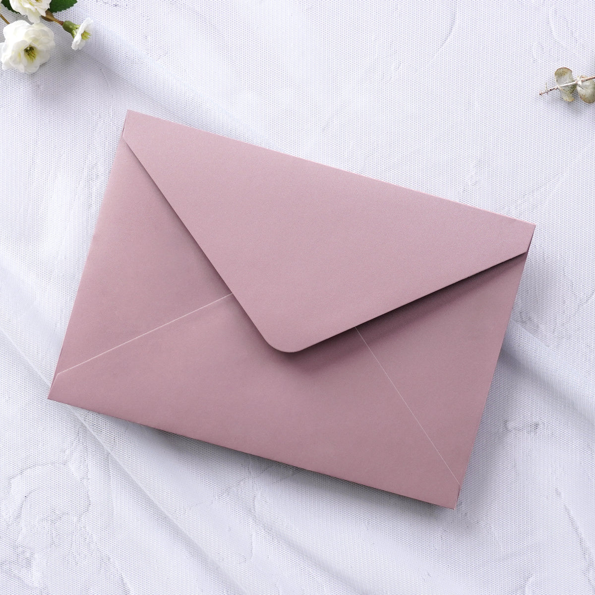 PONATIA 50 Pcs A7 Dusty Rose Envelopes for 5x7 Weddings Invitation Cards