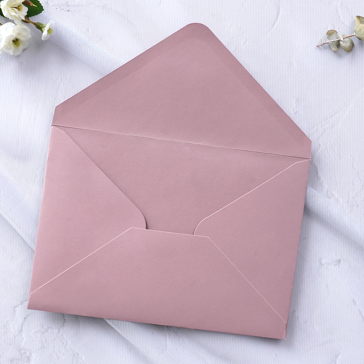 PONATIA 50 Pcs A7 Dusty Rose Envelopes for 5x7 Weddings Invitation Cards