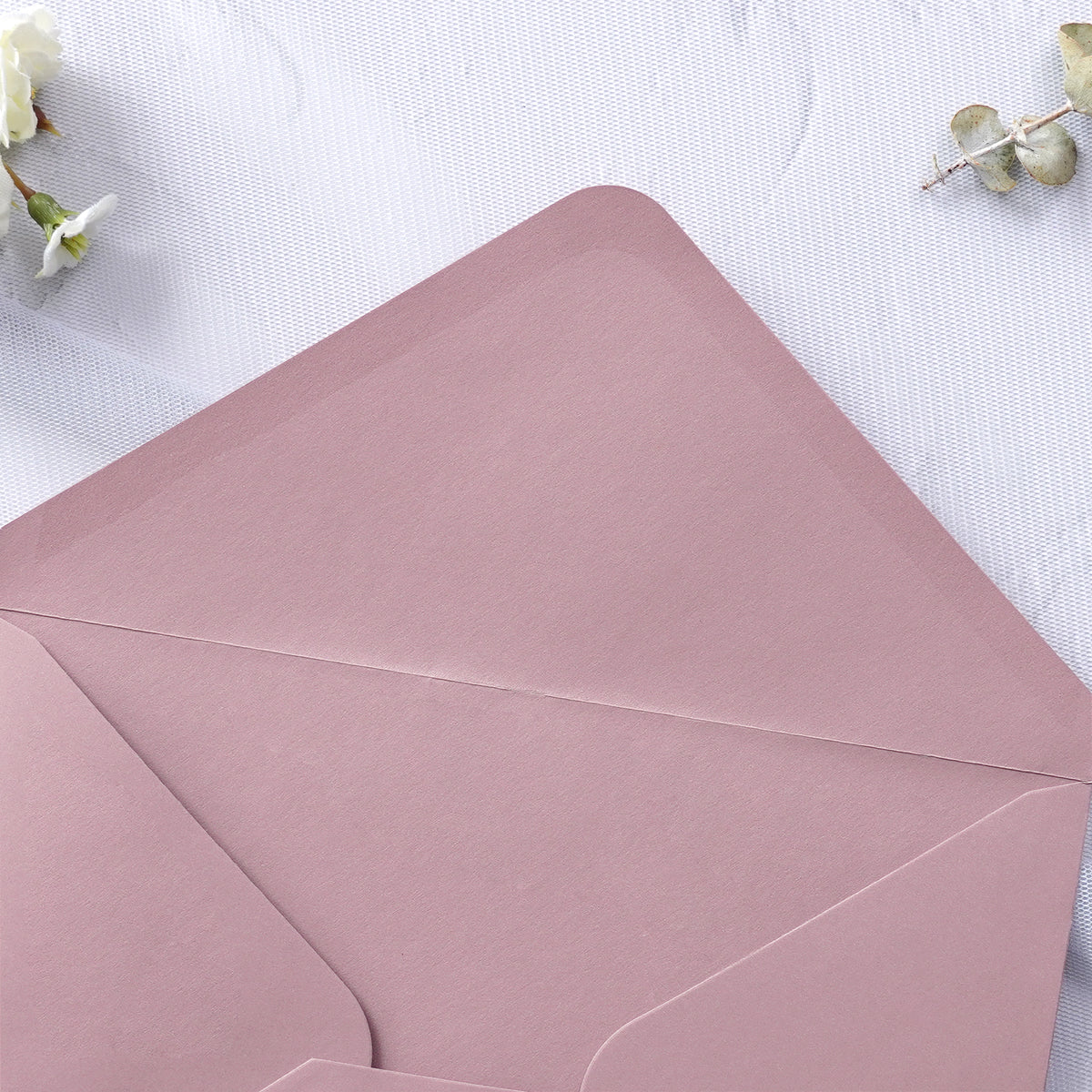 PONATIA 50 Pcs A7 Dusty Rose Envelopes for 5x7 Weddings Invitation Cards
