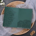 PONATIA Rose Design Tri-fold Laser Cut Pockets Collection PA-254