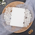 PONATIA Ivory Exquisite Flower Laser Cut Pockets WPL0020