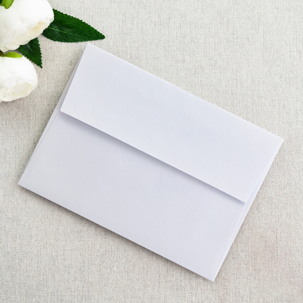 PONATIA 50 Pieces 5x7 White Envelopes, A7 Envelopes Self Seal for Weddings, Invitation Cards
