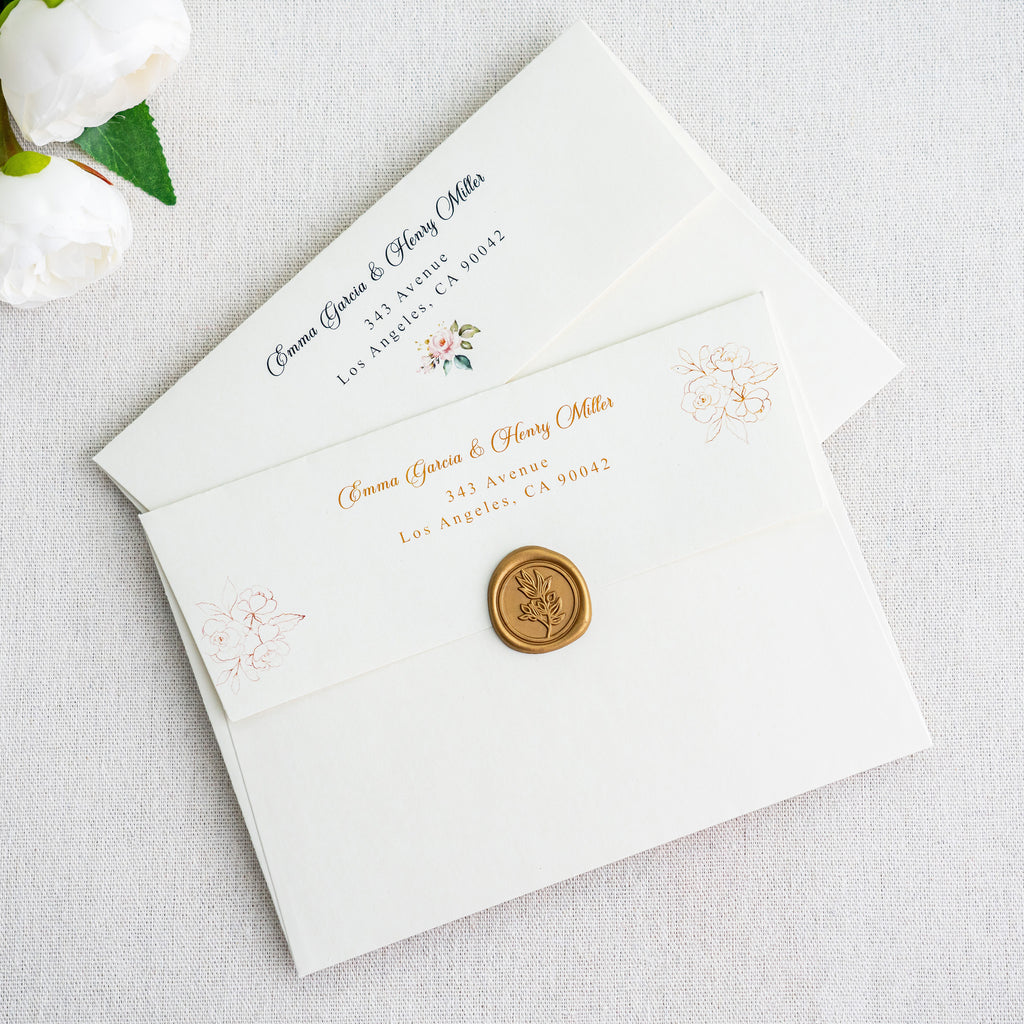 PONATIA 50 Pieces 5x7 Ivory Envelopes, A7 Envelopes Self Seal for Weddings, Invitation Cards