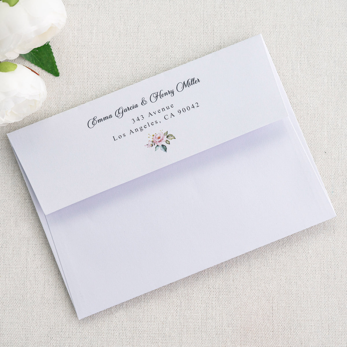 PONATIA 50 Pieces 5x7 White Envelopes, A7 Envelopes Self Seal for Weddings, Invitation Cards