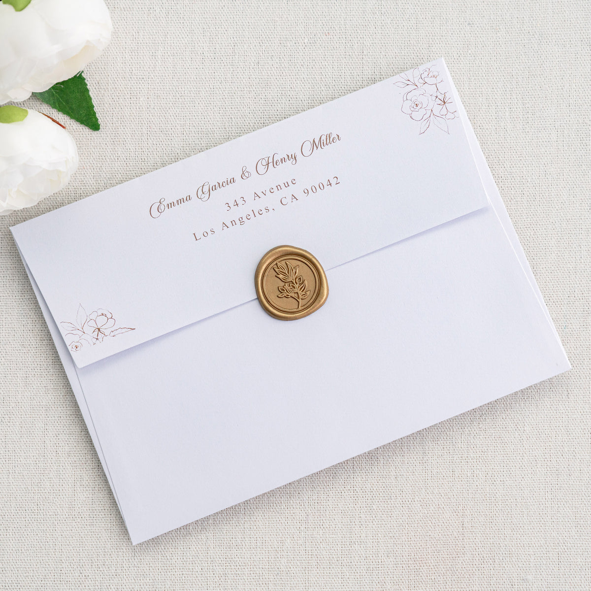 PONATIA 50 Pieces 5x7 White Envelopes, A7 Envelopes Self Seal for Weddings, Invitation Cards