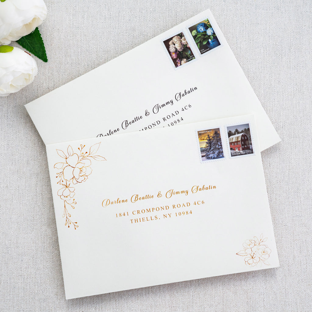 PONATIA 50 Pieces 5x7 Ivory Envelopes, A7 Envelopes Self Seal for Weddings, Invitation Cards