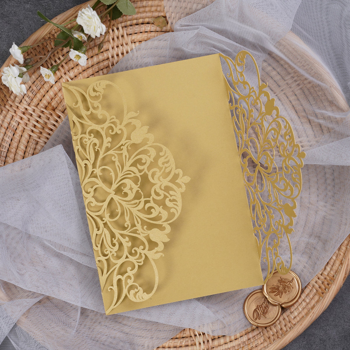 PONATIA Multicolor Exquisite Lace Laser Cut Pockets Series WPL0179