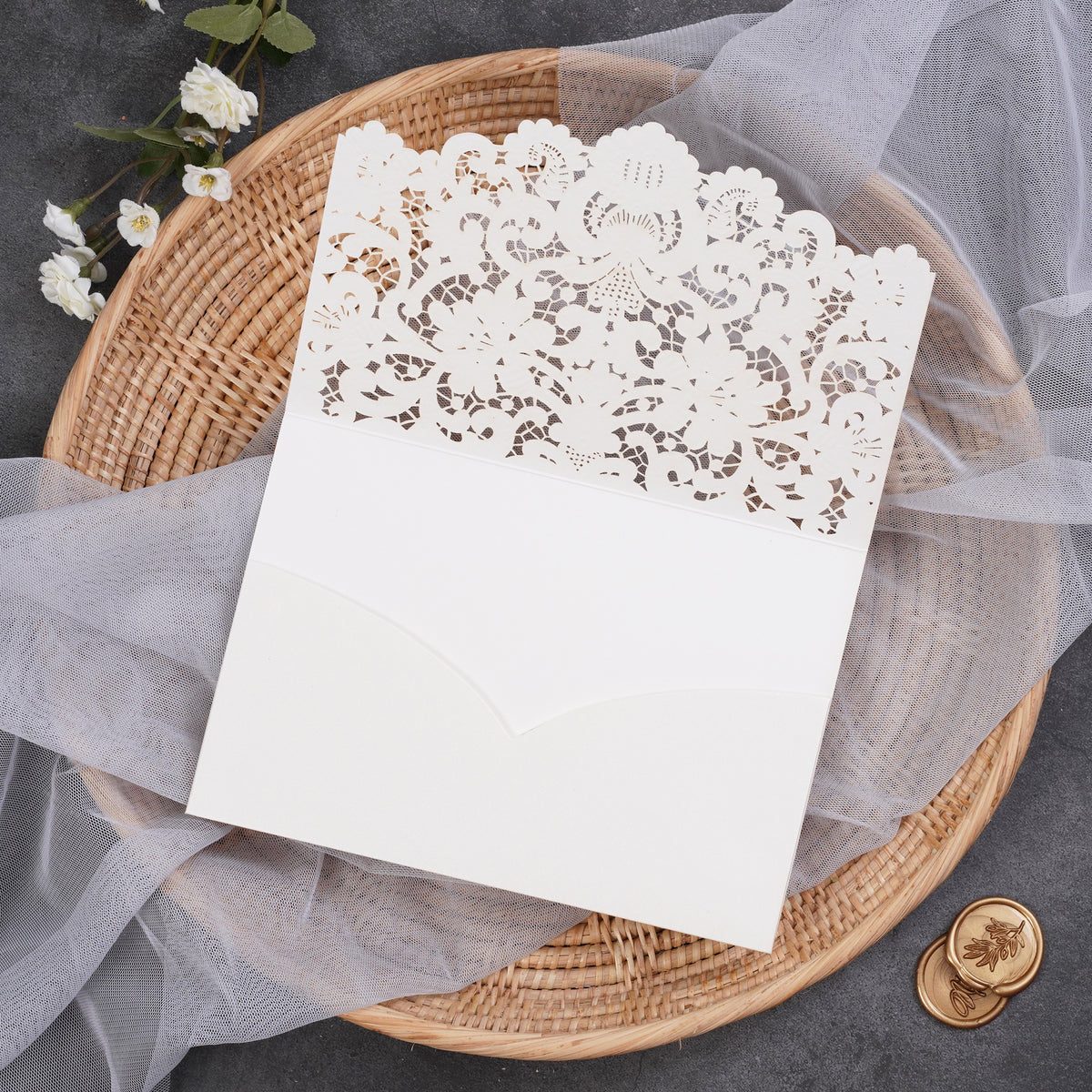 PONATIA Graceful Laser Cut Pockets Collection WSWL0084