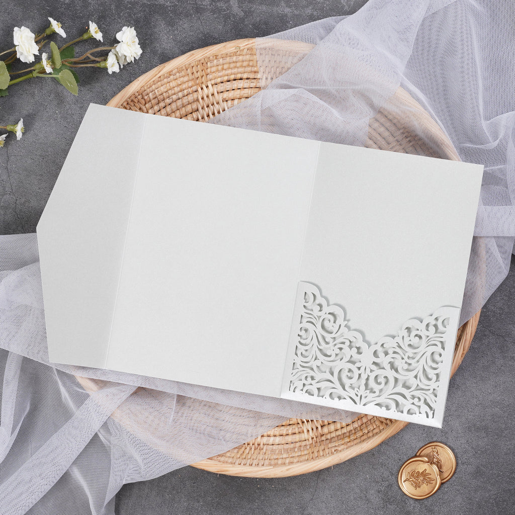 PONATIA Two-color Classic Tri-fold Laser Cut Pockets PA-121