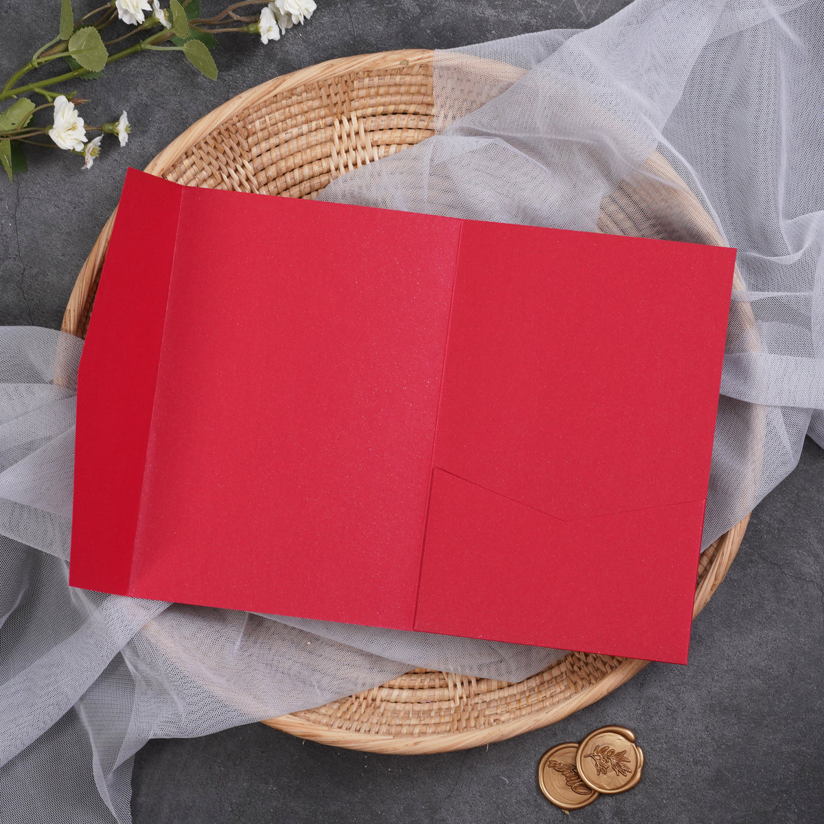 PONATIA Ten-color Classic Tri-fold Laser Cut Pockets PA-170