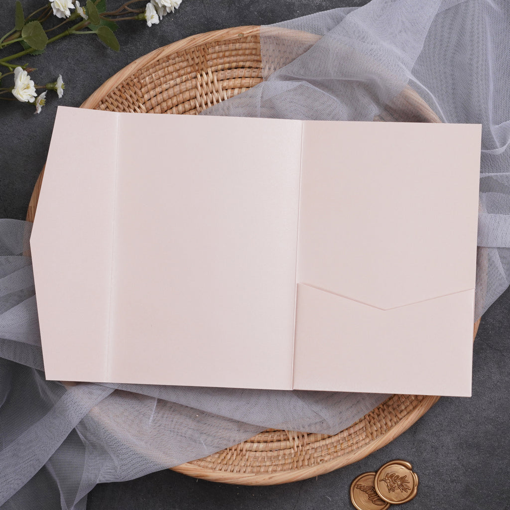 PONATIA Ten-color Classic Tri-fold Laser Cut Pockets PA-170