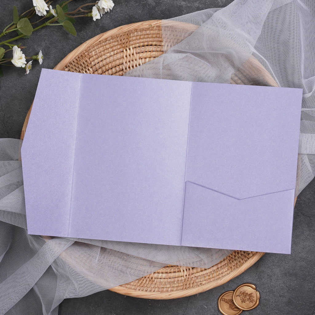 PONATIA Ten-color Classic Tri-fold Laser Cut Pockets PA-170