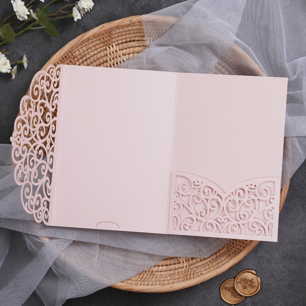 PONATIA Multi-color Design Tri-fold Laser Cut Pockets Collection PA-291