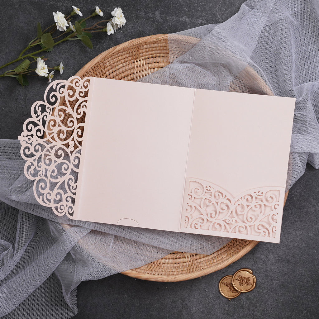 PONATIA Multi-color Design Tri-fold Laser Cut Pockets Collection PA-291