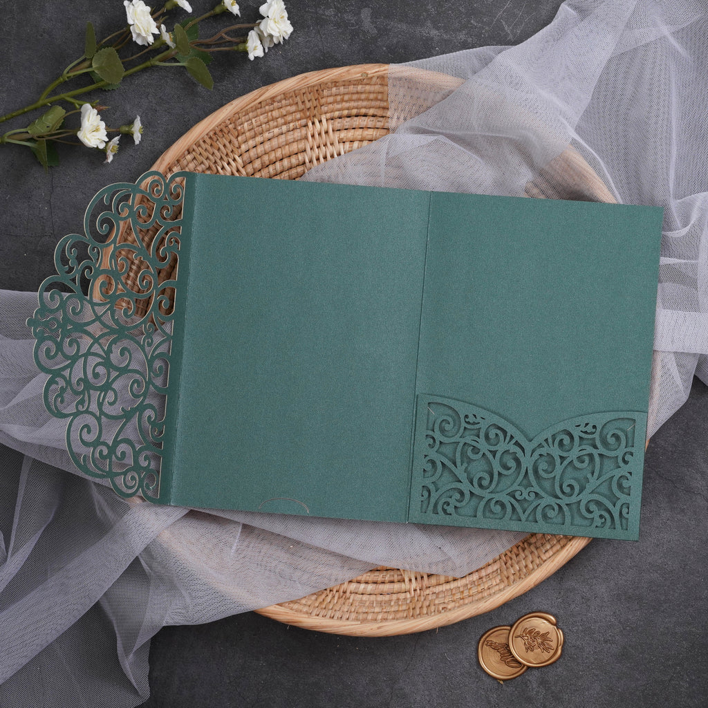 PONATIA Multi-color Design Tri-fold Laser Cut Pockets Collection PA-291