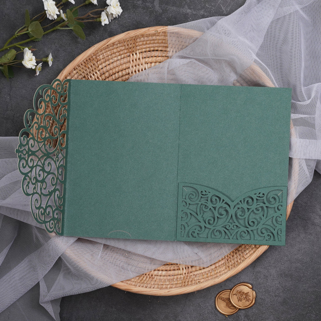 PONATIA Multi-color Design Tri-fold Laser Cut Pockets Collection PA-291
