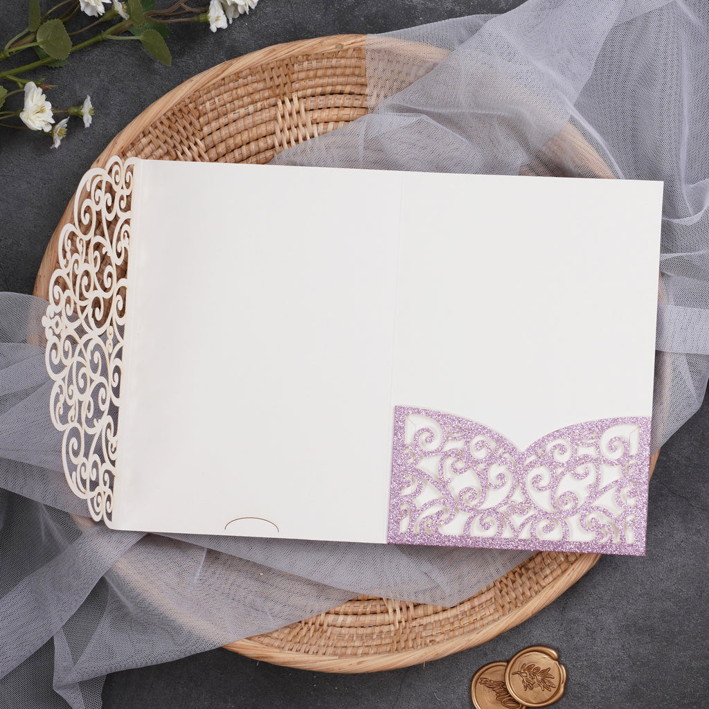 PONATIA Multi-color Design Tri-fold Laser Cut Pockets Collection PA-291