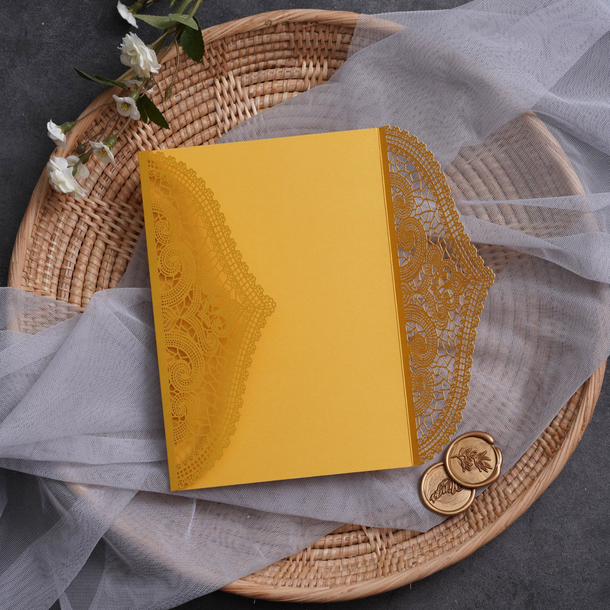 PONATIA Multi-color Gorgeous Chantilly Lace Laser Cut Pockets Series WSWL0077