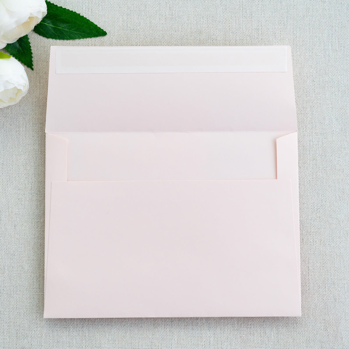 PONATIA 50 Pieces 5x7 Blush Pink Envelopes, A7 Envelopes Self Seal for Weddings, Invitation Cards