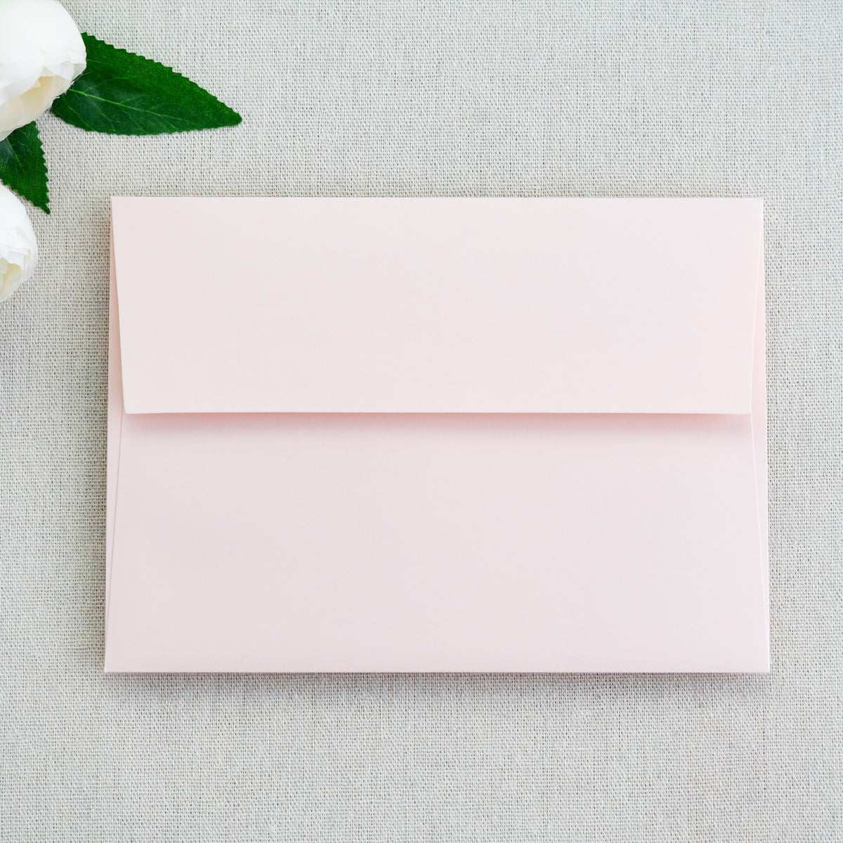 PONATIA 50 Pieces 5x7 Blush Pink Envelopes, A7 Envelopes Self Seal for Weddings, Invitation Cards