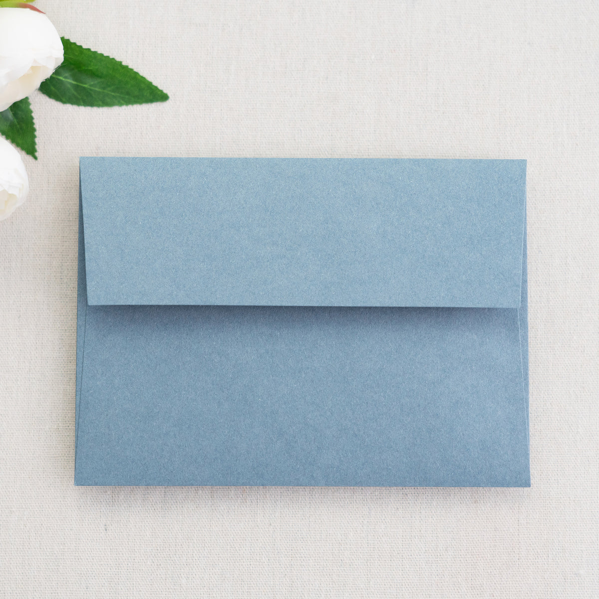 PONATIA 50 Pieces 5x7 Dusty Blue Envelopes, A7 Envelopes Self Seal for Weddings, Invitation Cards