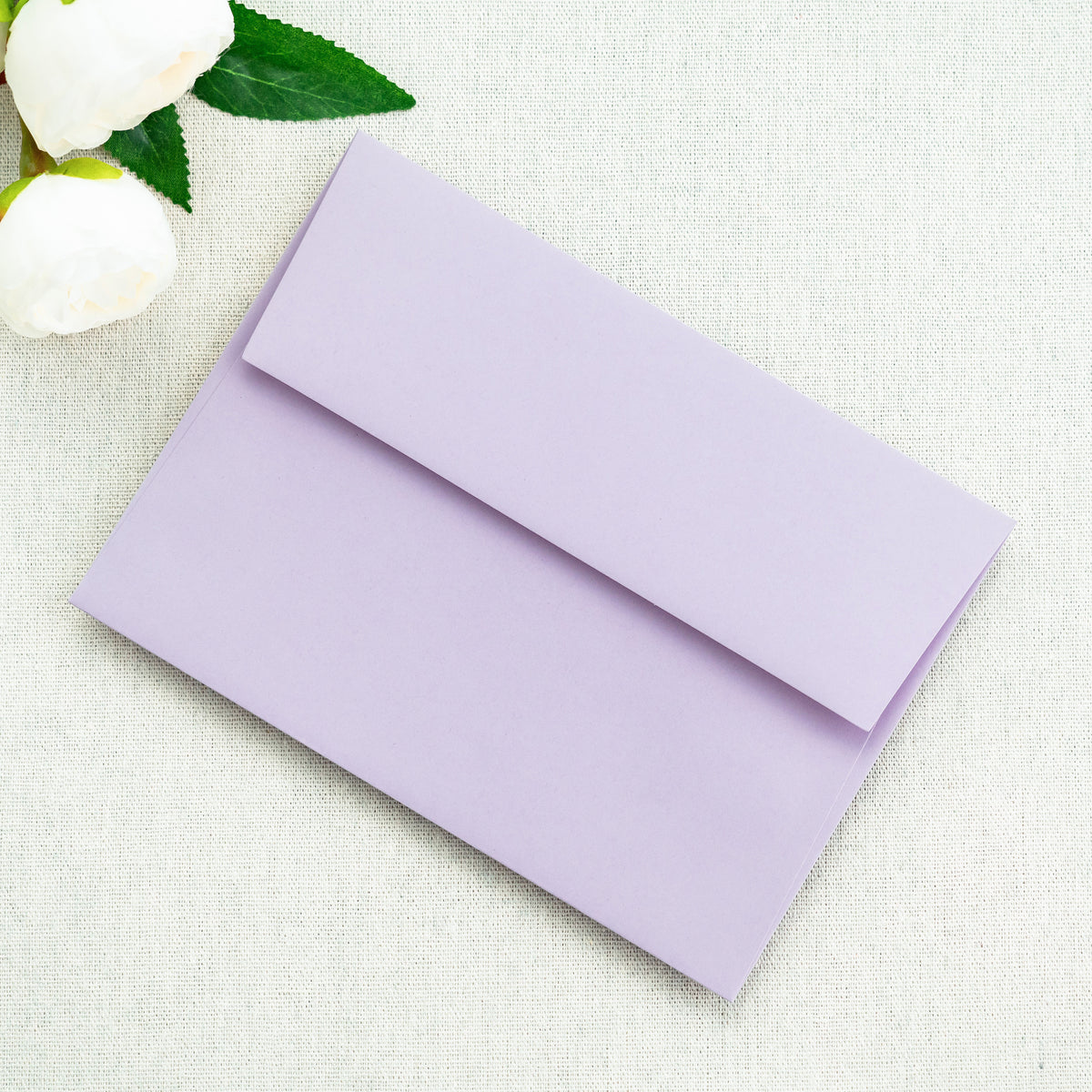 PONATIA 50 Pieces 5x7 Lilac Envelopes, A7 Envelopes Self Seal for Weddings, Invitation Cards